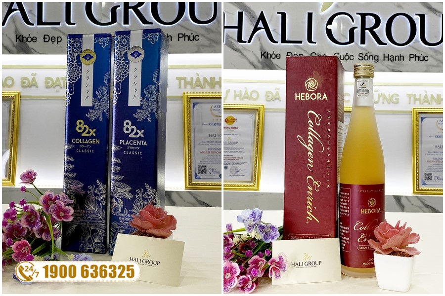 Nên chọn nước uống Collagen 82X hay Collagen Enrich Hebora Nhật Bản