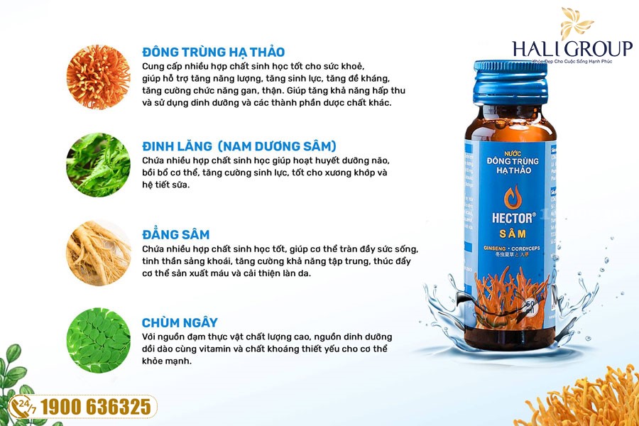 Nước Đông Trùng Hạ Thảo Hector Sâm - sản phẩm tuyệt vời cho những ai mong muốn bồi bổ sức khỏe